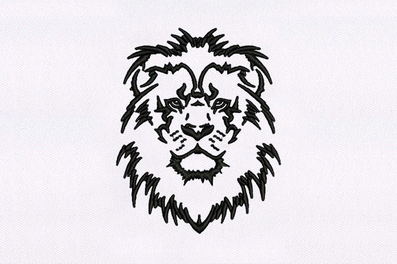 Black Outline Lion Embroidery Design Review
