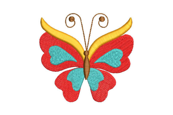 Butterfly Artistic Embroidery Design