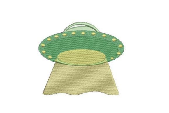 Green Spaceship: A Playful Holiday Embroidery Staple