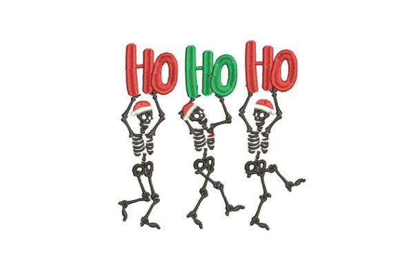Ho Ho Ho Skeletons: A Playful Christmas Embroidery Review