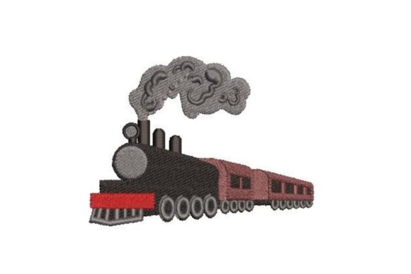 Old School Train Embroidery Review