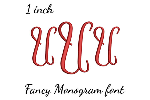 U Monogram Font Fancy